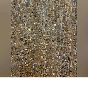 Vyllethe Elegant Gold Sequin Skirt